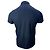 Polo de algodón azul marino con logo bordado Saint Laurent Cassandre - vista 4