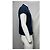 Polo in cotone blu navy con logo ricamato Saint Laurent Cassandre - vista 10