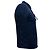 Polo in cotone blu navy con logo ricamato Saint Laurent Cassandre - vista 2