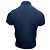 Polo in cotone blu navy con logo ricamato Saint Laurent Cassandre - vista 3