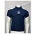 Polo in cotone blu navy con logo ricamato Saint Laurent Cassandre - vista 8