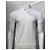 Polo de algodão branco com logo bordado Saint Laurent - vista 7