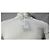 Polo de algodão branco com logo bordado Saint Laurent - vista 8
