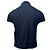 Polo in cotone blu navy con logo ricamato Saint Laurent Cassandre - vista 4