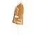 Giacca Miu Miu in shearling con bottoni e tasche in suede marrone - vista 5