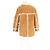 Giacca Miu Miu in shearling con bottoni e tasche in suede marrone - vista 6