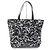 BALLY WOLFSON Leder Tragetasche Schwarz Weiß