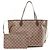 Sac tote Neverfull MM Damier Louis Vuitton N40599 Marron