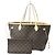 Tote Monogram Neverfull MM M46975 de Louis Vuitton Beige