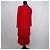 Rotes Kleid mit plissiertem Rock Guy Laroche 70er - Ansicht 2