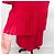 Rotes Kleid mit plissiertem Rock Guy Laroche 70er - Ansicht 8