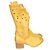 Autre Marque Stivali da cowboy in pelle vintage Giallo - vista 5