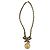 Gucci Collar Medallón Chanel de oro con strass Dorado - vista 2