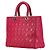 Borsa in pelle Lady Dior rosa - vista 2