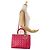 Borsa in pelle Lady Dior rosa - vista 7