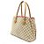 Borsa Tote Louis Vuitton Damier Azur Calvi N41449 Bianco - vista 2