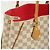 Borsa Tote Louis Vuitton Damier Azur Calvi N41449 Bianco - vista 5