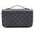 Portefeuille Zippy XL Louis Vuitton Damier Graphite N41503 Noir