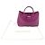 Sac fourre-tout en cuir embossé crocodile Longchamp Rozo - vue 2