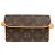 Borsa a vita Monogram Pochette Florentine Louis Vuitton Marrone