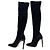 Giuseppe Zanotti Glitzer Overknee Stiefel Schwarz