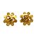 Orecchini in metallo dorato Chanel Coco Marca 94P D'oro