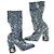 Botas joya Dolce & Gabbana estampado leopardo piel gris 40