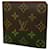 Louis Vuitton Porte Carte Credit Brown Cloth  ref.1842278