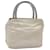 PRADA Borsa Tote Satin plastica Argento Argento Auth bs19572