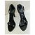 Sandali Burberry T Strap con volant in vernice nera Nero - vista 4