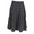 Falda midi plisada estampada de flores Chloé en algodón negro - vista 3