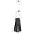 Falda midi plisada estampada de flores Chloé en algodón negro - vista 5