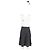 Falda midi plisada estampada de flores Chloé en algodón negro - vista 6