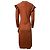 Abito Midi Leo in Lana Marrone Ulla Johnson Rosso - vista 6