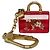Porte-clés Charm Inclusion Speedy Louis Vuitton Rouge Or