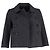 Comme Des Garcons Chaqueta corta cruzada de lana gris de Comme des Garçons