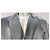 Oversized Doppelreiher-Blazer aus grauem Cupro von Dries Van Noten - Ansicht 8