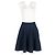 Falda A-Line Acampanada Alaïa en lana azul marino - vista 4