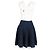 Falda A-Line Acampanada Alaïa en lana azul marino - vista 6