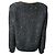 Self portrait Selbstporträt veredelte schwarze Polyester-Tweedjacke mit einreihigem Knopf - Ansicht 4