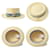 Hermès Cappello di paglia beige Hermes Marrone - vista 6