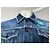 Jaqueta Patch Saint Laurent em denim de algodão azul - vista 10