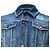 Jaqueta Patch Saint Laurent em denim de algodão azul - vista 4