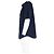 Camicia in cotone blu navy con ricamo B e stampa logo Balenciaga - vista 7