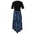 Abito midi tie-dye Maje in cotone blu