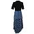 Abito midi tie-dye Maje in cotone blu - vista 3