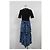Abito midi tie-dye Maje in cotone blu - vista 6