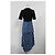 Abito midi tie-dye Maje in cotone blu - vista 8
