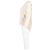 Stella Mc Cartney Stella McCartney asymmetrischer V-Ausschnitt Pullover aus cremefarbener Wolle Weiß Roh - Ansicht 5