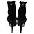 Stivaletti Celeste Giuseppe Zanotti in velluto nero glitterato - vista 3